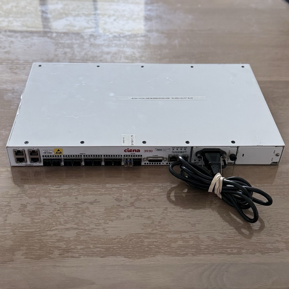 Ciena 3930 Service Delivery Switch 170-3930-900 Single PSU No Rack Ears UNTESTED